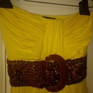 Sky Brand Yellow Maxi Dress Sz XS